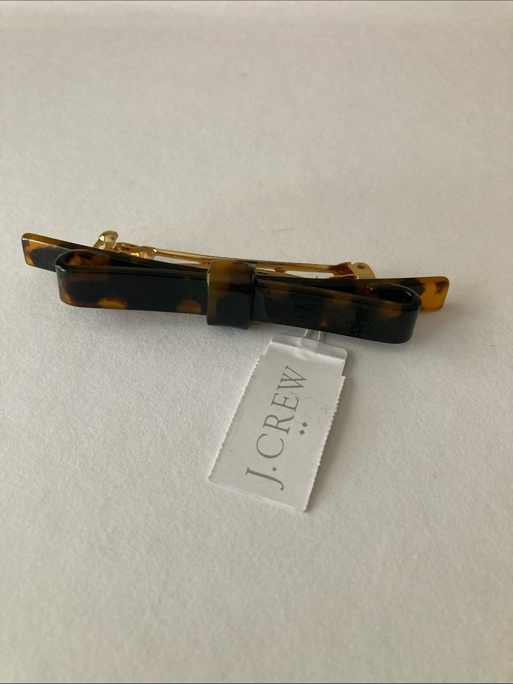 JCrew Factory tortoise bow barrette